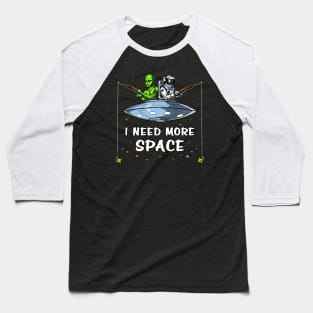 Alien Astronaut Fishing Baseball T-Shirt